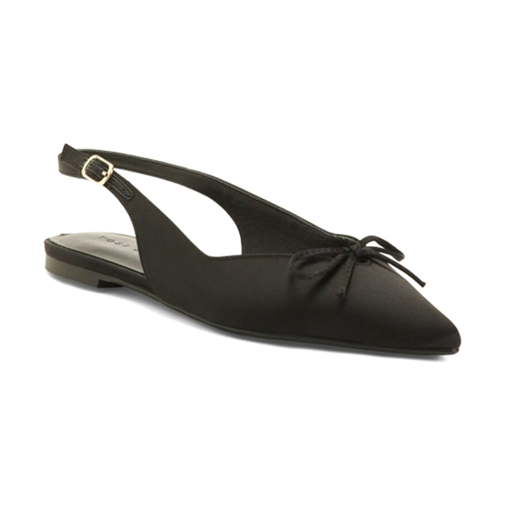 YOSI SAMRA Belle Slingback Flats in Black Women's 6